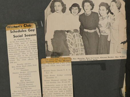 Scrapbook of the Women's Club of Rutgers Newark 