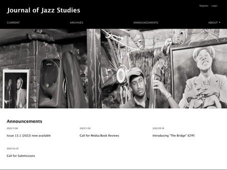 Journal of Jazz Studies website