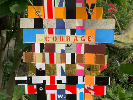 Karen Guancione, Woven Stories. See caption