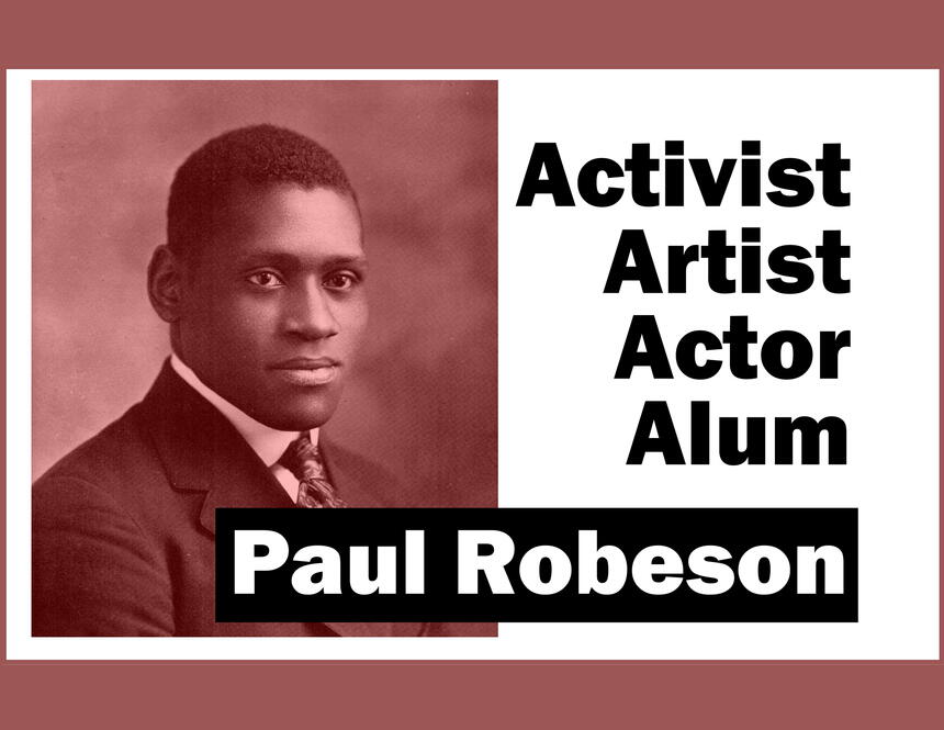 Activist, Artist, Actor, Alum: Paul Robeson