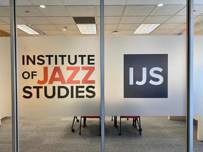 Institute of Jazz Studies Sign