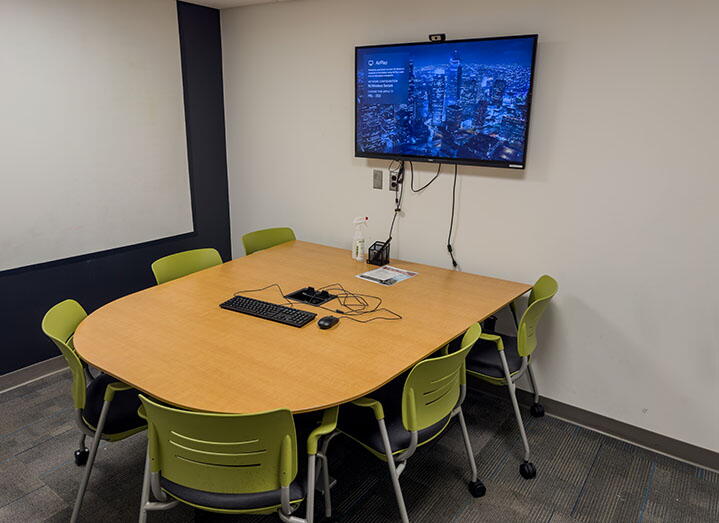 Interior View of Robeson Study Room 253, Workspace and Display