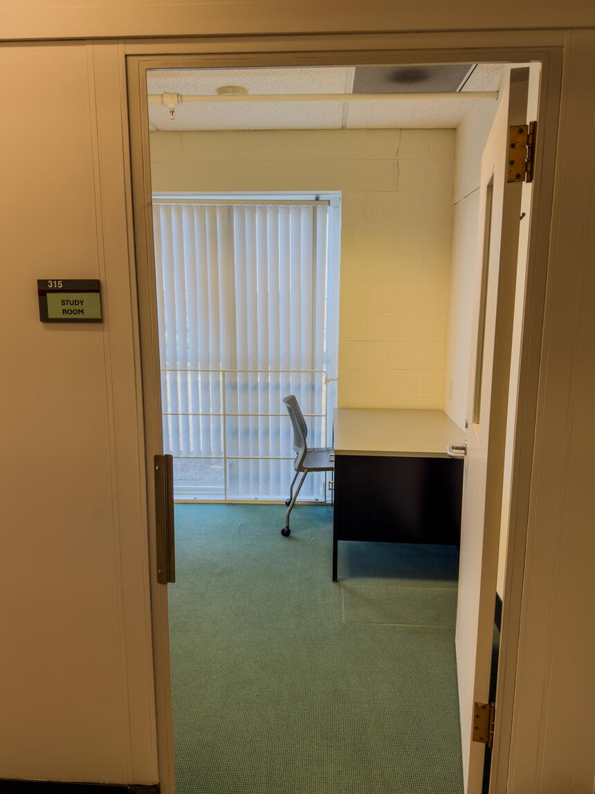 Doorway to Alexander room 315