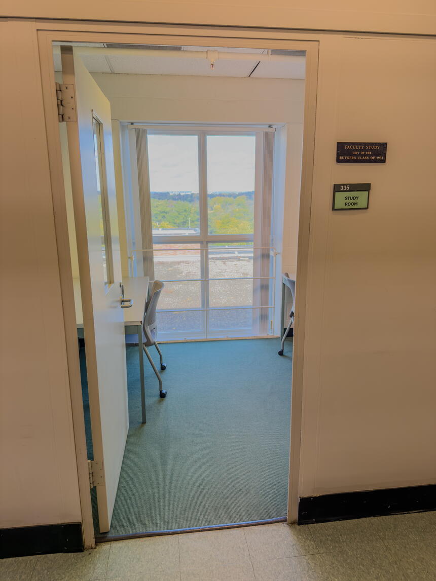 Doorway to Alexander room 335