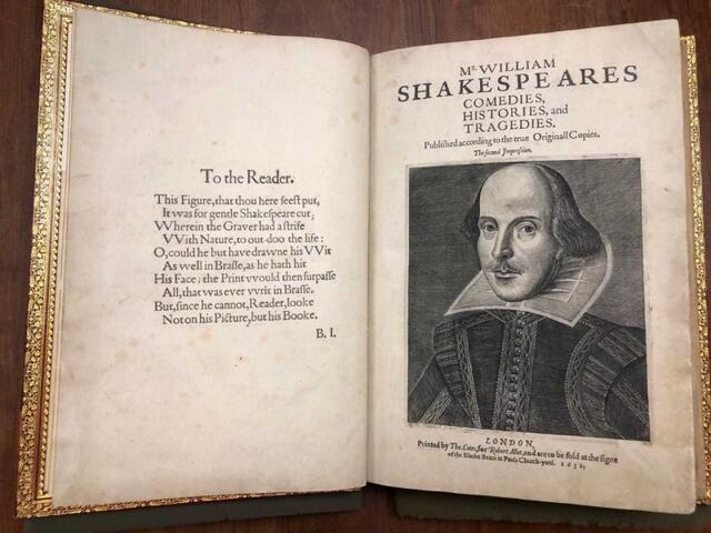 Mr. William Shakespeares Comedies, Histories and Tragedies, 2nd printing, 1632