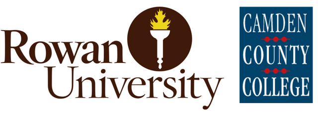 rowan and camden county college logos