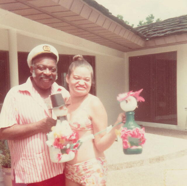 Count Basie with his daughter, Diane.