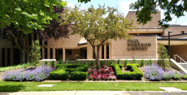 Paul Robeson Library building in Camden