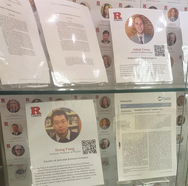 Meet the New Faculty of Rutgers-Camden Exhibit at Robeson Library