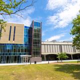 Photo of the front entrance of Dana library