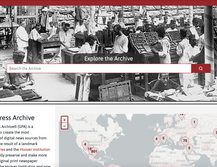 Screenshot of Global Press Archive homepage
