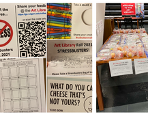 Stressbuster items at the Art Library
