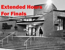 Extended Hours at Robeson for Finals
